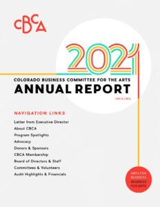 Cover page of 2021 CBCA Annual Report